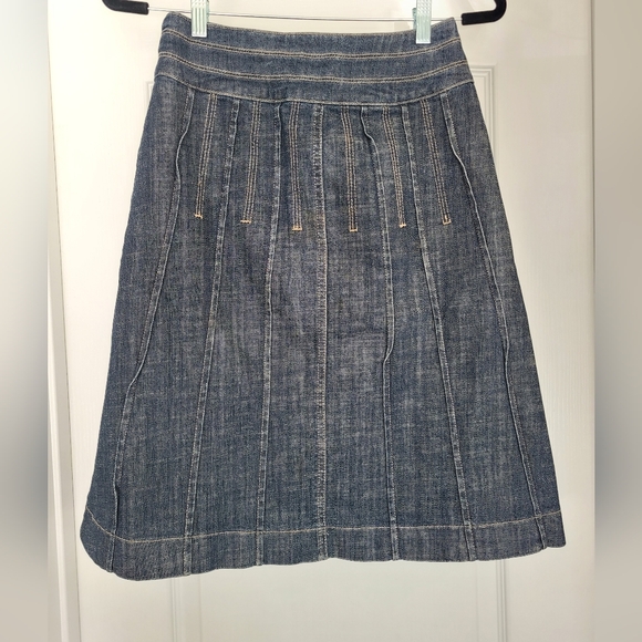 Denim A-Line Skirt - Picture 2 of 3